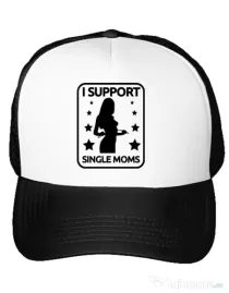 Sapca personalizata I support single moms Alb