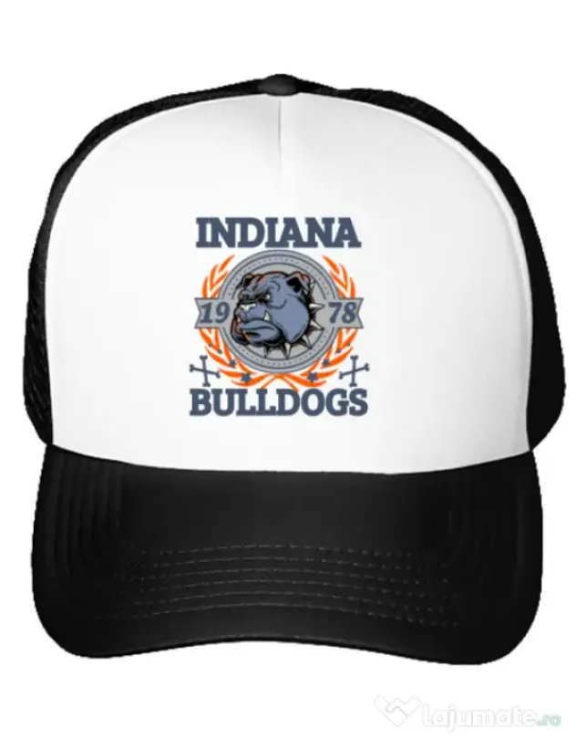 Sapca personalizata Indiana Bulldogs Alb