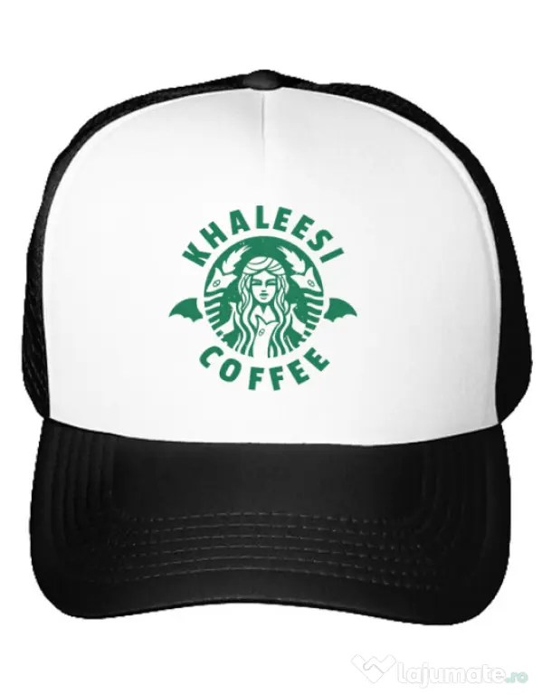 Sapca personalizata Khaleesi coffee Alb