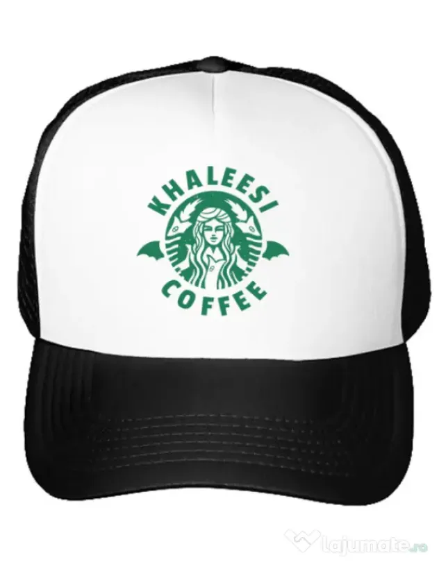 Sapca personalizata Khaleesi coffee Alb