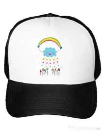 Sapca personalizata Love rain Alb