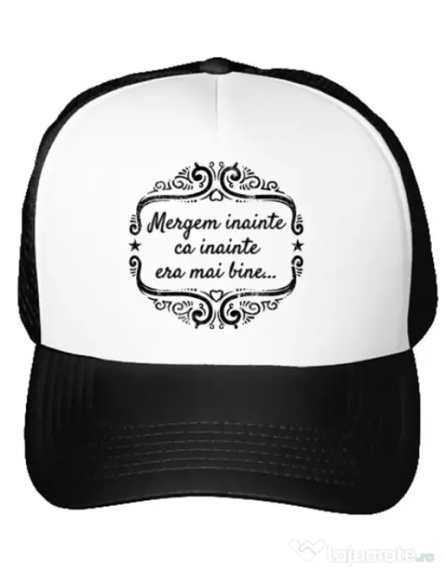 Sapca personalizata Mergem inainte Alb