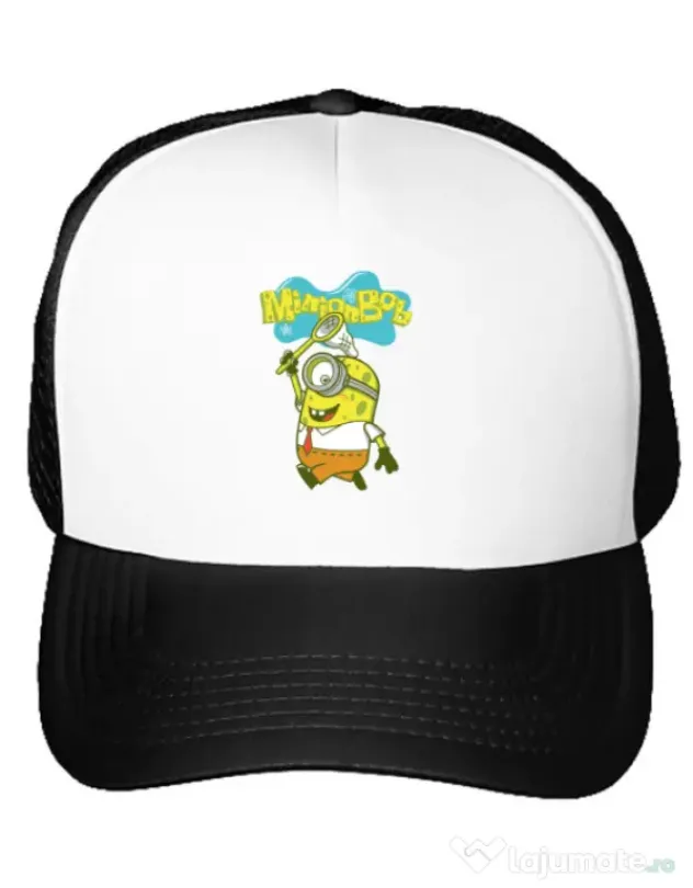 Sapca personalizata MinionBob Alb