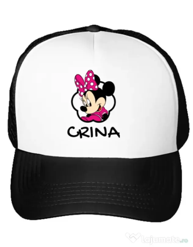 Sapca personalizata Mouse daughter Alb