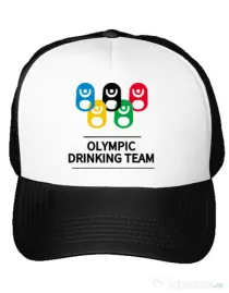 Sapca personalizata Olympic drinking team Alb
