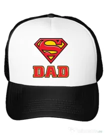 Sapca personalizata Super Dad Alb
