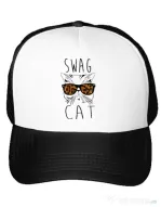 Sapca personalizata Swag cat Alb