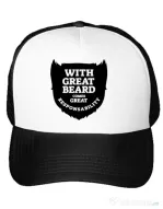 Sapca personalizata The great beard Alb