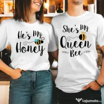 Set Tricouri Cuplu Bees Couple
