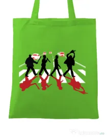 Sacosa din panza Abbey road killer Verde mar