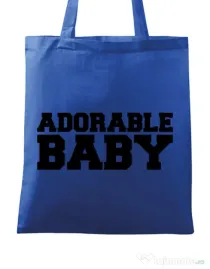 Sacosa din panza Adorable baby Albastru regal