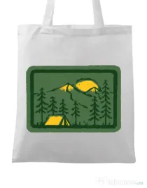 Sacosa din panza Camping 2 Alb