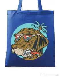 Sacosa din panza Chill dog Albastru regal