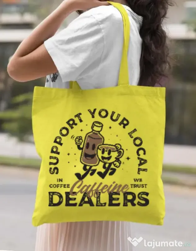 Sacosa din panza Coffee dealers Galben