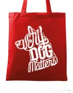 Sacosa din panza Every dog matters 2 Rosu