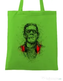 Sacosa din panza Frankenscratch Verde mar