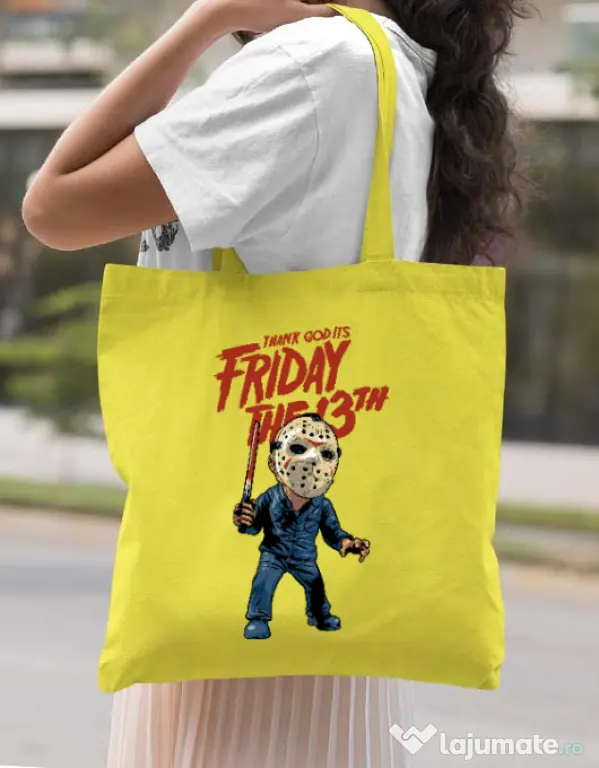 Sacosa din panza Friday Galben