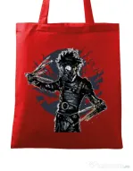 Sacosa din panza Gas mask scissor Rosu