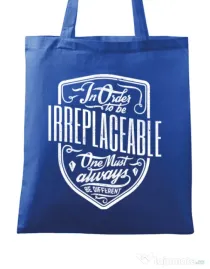 Sacosa din panza Irreplaceable Albastru regal