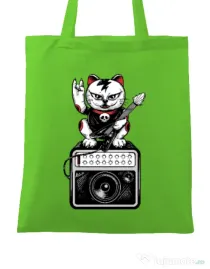 Sacosa din panza Lets rock Verde mar