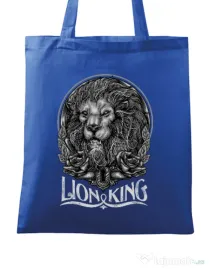 Sacosa din panza Lion king Albastru regal