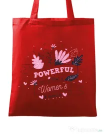 Sacosa din panza M&D 27 POWERFUL WOMEN\'S Rosu