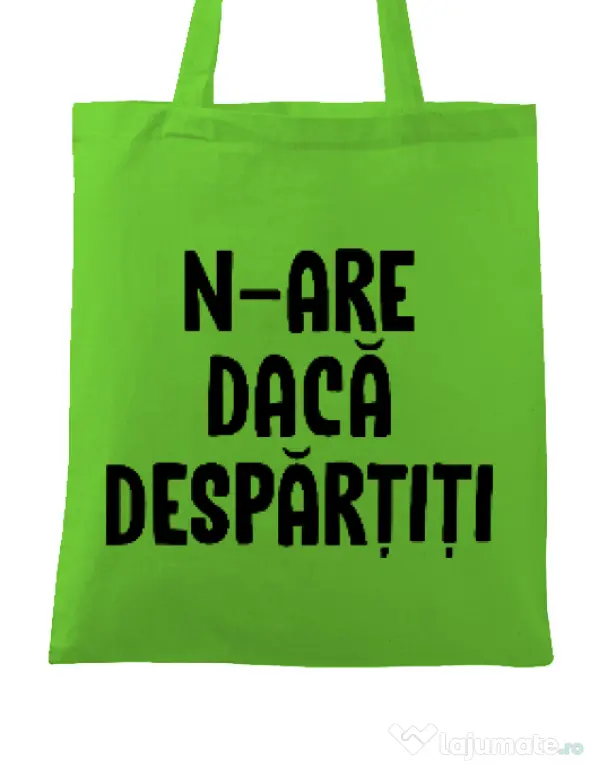 Sacosa din panza Nu are sens 2 Verde mar