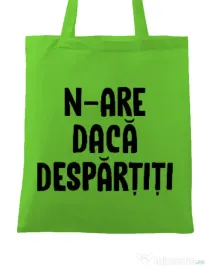 Sacosa din panza Nu are sens 2 Verde mar