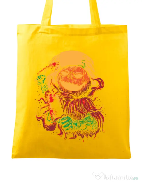 Sacosa din panza Pumpkinhead Butcher Galben