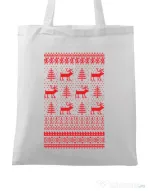Sacosa din panza Reindeers Alb