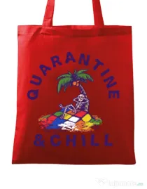 Sacosa din panza Rubik island Rosu