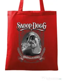 Sacosa din panza Snoop Rosu