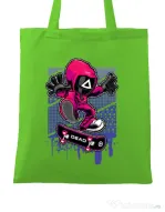 Sacosa din panza Squid Game 3 Verde mar