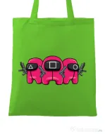 Sacosa din panza Squid Squad Verde mar