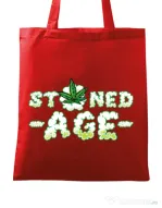 Sacosa din panza Stoned age Rosu