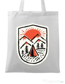 Sacosa din panza Sunset camp Alb