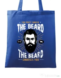 Sacosa din panza The beard choice Albastru regal