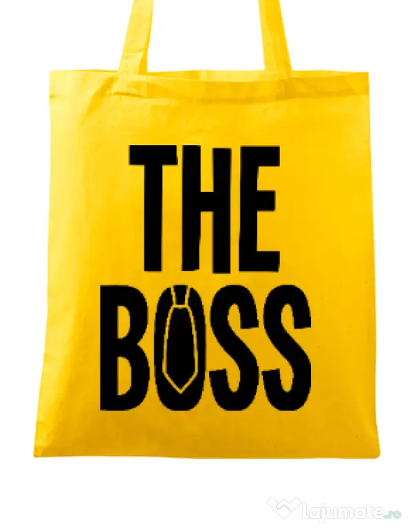Sacosa din panza The boss Galben