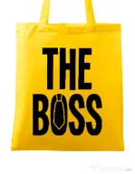 Sacosa din panza The boss Galben