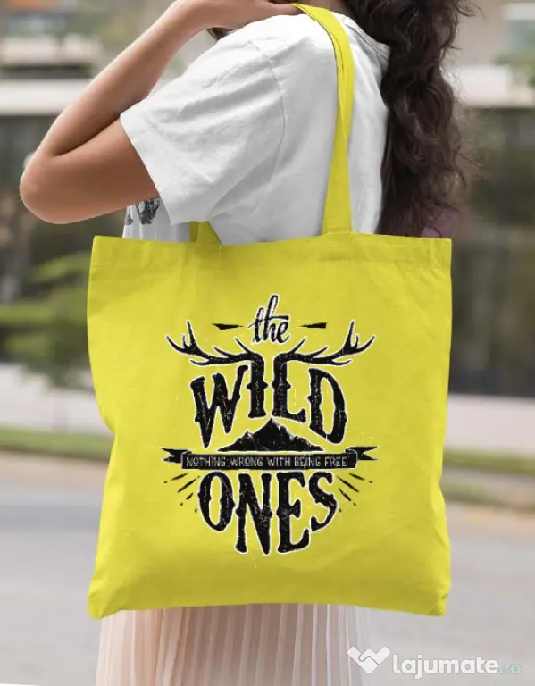 Sacosa din panza The Wild Ones Galben