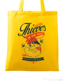 Sacosa din panza Thieves in the Night Galben