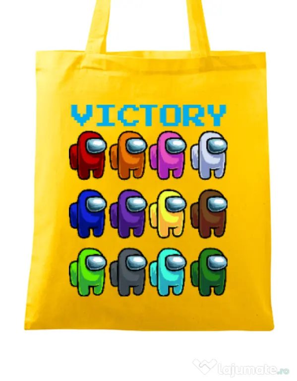 Sacosa din panza Victory Galben