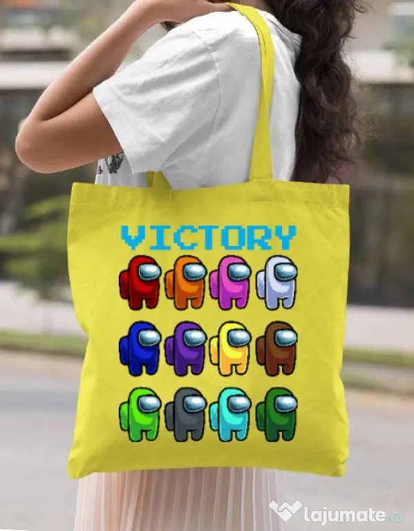Sacosa din panza Victory Galben