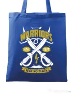 Sacosa din panza Warriors Albastru regal