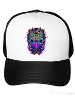 Sapca personalizata Flower helmet Alb