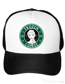 Sapca personalizata Frozen coffee Alb