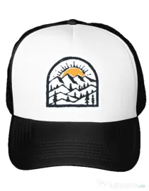 Sapca personalizata Mountain beauty Alb