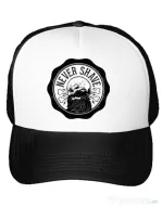 Sapca personalizata Never shave Alb
