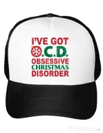 Sapca personalizata Obsessive Christmas Disorder Alb