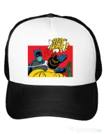 Sapca personalizata Stay home Robin Alb
